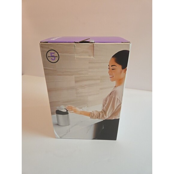 Simplehuman 1.5 Liter / 0.4 Gallon Mini Countertop Trash Can, Brushed Stainless - Picture 5 of 11